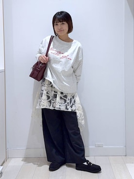 「アイテム（その他トップス）」を使った、mnk1018さん（レディース・158cm・20代）の秋コーディネート