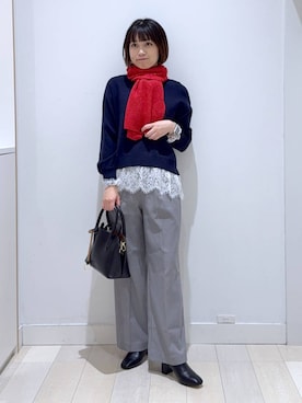 「GLOBAL WORK（グローバルワーク）のアイテム（パンツ）」を使った、mnk1018さん（レディース・158cm）の秋コーディネート