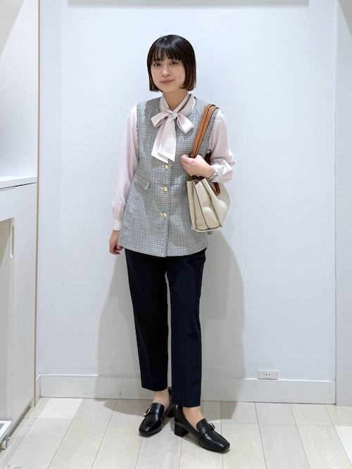 ツイードペプラムジレ/591837（その他アウター）｜GLOBAL WORK