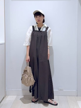「アイテム（オールインワン・サロペット）」を使った、mnk1018さん（レディース・158cm・20代）の秋コーディネート