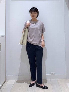 「ウツクシルエット_GLOBAL WORK」｜mnk1018さん（レディース・158cm）の夏コーディネート