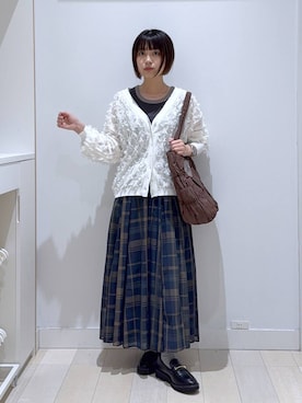 「GLOBAL WORK（グローバルワーク）の推しごとギャザートート/495802（トートバッグ）」を使った、mnk1018さん（レディース・158cm）の秋コーディネート