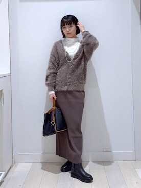 mnk1018さん（レディース・158cm）の冬コーディネート