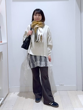 「アイテム（その他トップス）」を使った、mnk1018さん（レディース・158cm・20代）の冬コーディネート