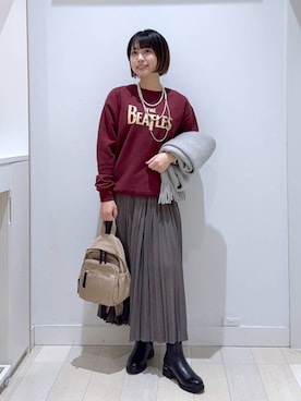 「アイテム（バックパック/リュック）」を使った、mnk1018さん（レディース・158cm・20代）の秋コーディネート