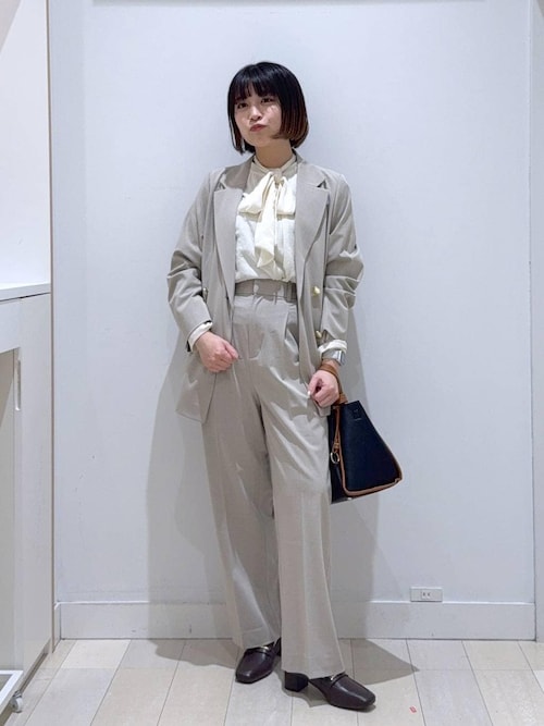 大きいサイズ5L　新品バックデザイン変形ブラウス　ベージュ スペ軽変形5WAYBAG/580783（トートバッグ）｜GLOBAL WORK（グローバル