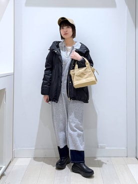 「GLOBAL WORK（グローバルワーク）のアイテム（デニムパンツ）」を使った、mnk1018さん（レディース・158cm）の冬コーディネート