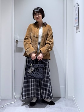 「GLOBAL WORK（グローバルワーク）のアイテム（バレエシューズ）」を使った、mnk1018さん（レディース・158cm）の秋コーディネート
