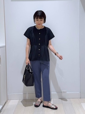 「ウツクシルエット_GLOBAL WORK」｜mnk1018さん（レディース・158cm）の夏コーディネート