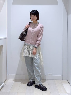 「アイテム（その他トップス）」を使った、mnk1018さん（レディース・158cm・20代）の秋コーディネート