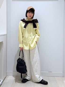 「GLOBAL WORK（グローバルワーク）のアイテム（帽子）」を使った、mnk1018さん（レディース・158cm）の冬コーディネート