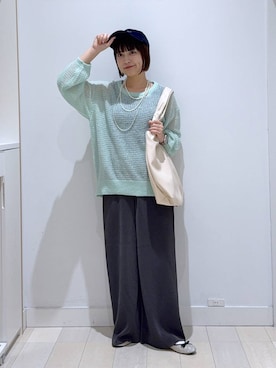 「おでかけ」｜「アイテム（バレエシューズ）」を使った、mnk1018さん（レディース・158cm）の秋コーディネート