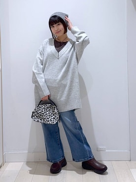 「きれいめ」｜「アイテム（ニットキャップ/ビーニー）」を使った、mnk1018さん（レディース・158cm）の秋コーディネート