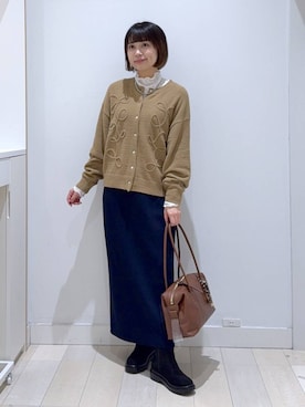 「GLOBAL WORK（グローバルワーク）のアイテム（ワンピース）」を使った、mnk1018さん（レディース・158cm）の秋コーディネート