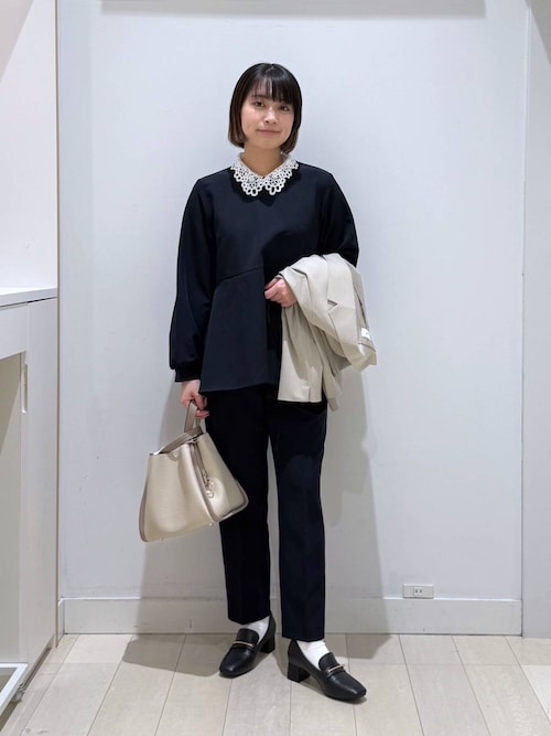 ストレッチ2WAYブラウス＊パンツセット/581023（セットアップ