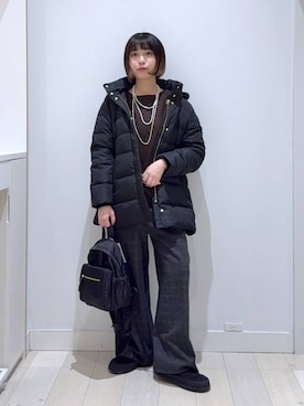 「アイテム（バックパック/リュック）」を使った、mnk1018さん（レディース・158cm・20代）の冬コーディネート