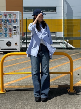「アイテム（バックパック/リュック）」を使った、hitomi020714さん（レディース・168cm）の夏コーディネート