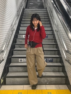 「COLONY 2139（コロニートゥーワンスリーナイン）のアイテム（パンツ）」を使った、hitomi020714さん（レディース・168cm）の秋コーディネート