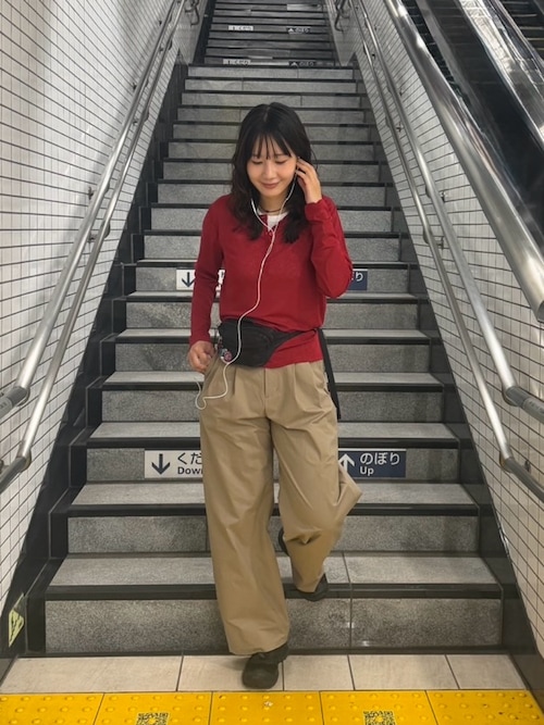 シアーヘンリーネックTシャツ