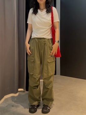「アイテム（トートバッグ）」を使った、hitomi020714さん（骨格ウェーブ・レディース・168cm）の夏コーディネート