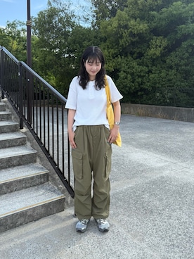 「アイテム（トートバッグ）」を使った、hitomi020714さん（骨格ウェーブ・レディース・168cm）の夏コーディネート