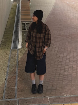 「アイテム（バックパック/リュック）」を使った、hitomi020714さん（レディース・168cm）の秋コーディネート