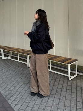 「アイテム（ジャケット/アウター）」を使った、hitomi020714さん（レディース・168cm）の秋コーディネート