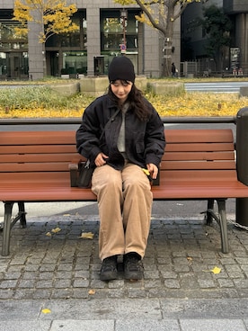 「COLONY 2139（コロニートゥーワンスリーナイン）のアイテム（ショルダーバッグ）」を使った、hitomi020714さん（レディース・168cm）の冬コーディネート