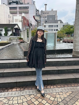 「アイテム（パーカー）」を使った、murさん（レディース・156cm）の夏コーディネート