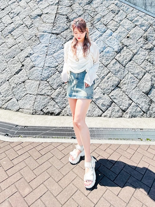 デニムカーゴ スカート PRANK PROJECT｜デニムカーゴスカート / Denim Cargo Skirt