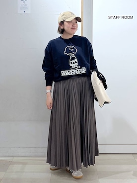 「NEW ERA（ニューエラ）のアイテム（ハット）」を使った、mine0511さん（レディース・161cm）の秋コーディネート