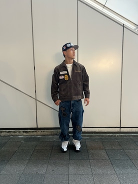 「アイテム（その他アウター）」を使った、FUUGAさん（メンズ・173cm）の秋コーディネート
