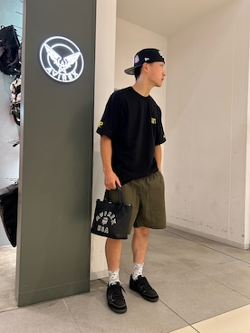 「AVIREX（アヴィレックス）のアイテム（その他パンツ）」を使った、FUUGAさん（メンズ・173cm）の夏コーディネート