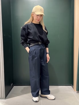「LACOSTE（ラコステ）のアイテム」を使った、SAWAIさん（レディース・155cm）の秋コーディネート