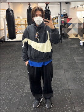 「アイテム（スウェットパンツ）」を使った、TSUCKTさん（メンズ・170cm・30代）の秋コーディネート