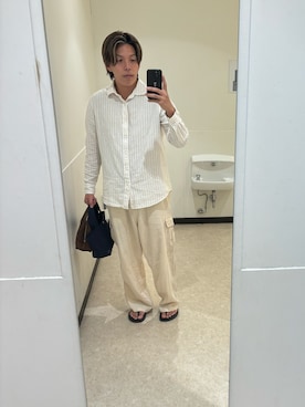 「アイテム（サンダル）」を使った、TSUCKTさん（メンズ・170cm）の秋コーディネート