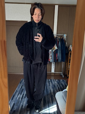 「アイテム（モカシン/デッキシューズ）」を使った、TSUCKTさん（メンズ・170cm・30代）の冬コーディネート