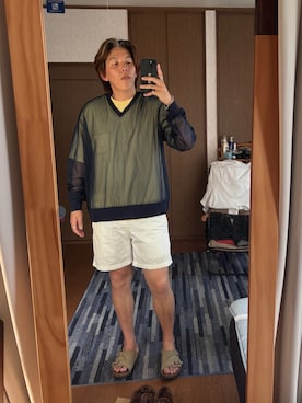 「H&M（エイチ・アンド・エム）のアイテム（トップス）」を使った、TSUCKTさん（メンズ・170cm）の春コーディネート