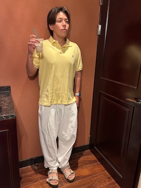「アイテム（サンダル）」を使った、TSUCKTさん（メンズ・170cm・30代）の夏コーディネート