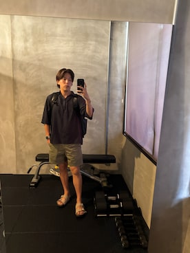 「NANO universe（ナノユニバース）のアイテム」を使った、TSUCKTさん（メンズ・170cm）の夏コーディネート