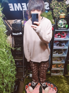 「neos（ネオス）のアイテム」を使った、keiekさん（メンズ・180cm）の秋コーディネート