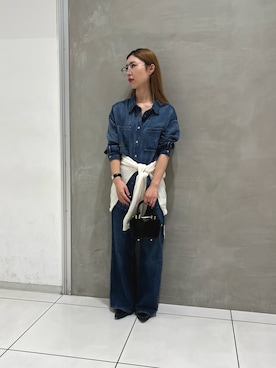 「アイテム（ストール/ショール）」を使った、natsukih124さん（レディース・165cm）の秋コーディネート