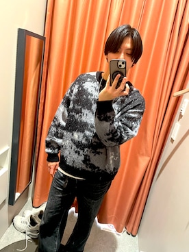 「RAGEBLUE（レイジブルー）のアイテム（ニット/セーター）」を使った、ShaKeさん（メンズ・177cm）の冬コーディネート