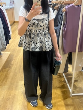 「アイテム（その他トップス）」を使った、miinkrさん（レディース・163cm）の夏コーディネート