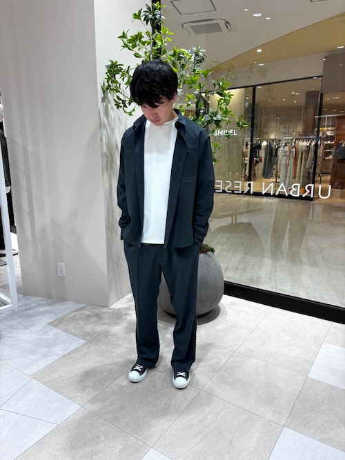 『セットアップ対応』ヨウリュウレギュラーカラー長袖シャツ