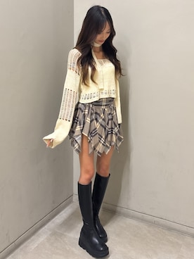 「SPIRALGIRL（スパイラルガール）のアイテム（トップス）」を使った、YEONJUさん（レディース・164cm）の夏コーディネート