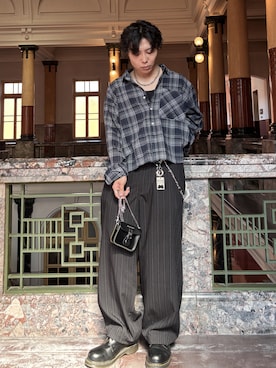 「Dr. Martens（ドクターマーチン）のアイテム」を使った、nejiさん（メンズ・165cm）の夏コーディネート