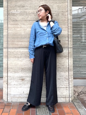 「esche（エッシュ）のアイテム」を使った、harusaku3396さん（レディース・153cm）の春コーディネート