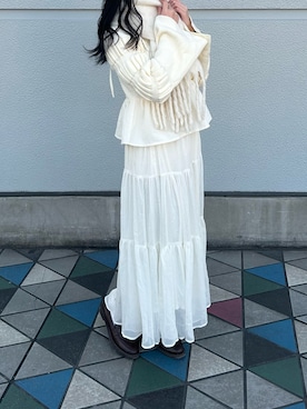 「マフラー」｜yui:)さん（レディース・153cm）の秋コーディネート