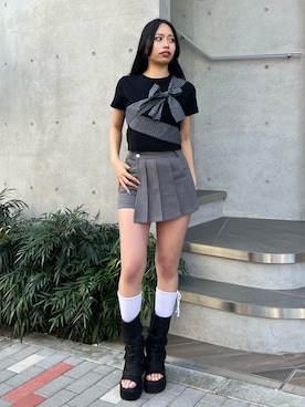 栗原あいりさん（レディース・161cm）の春コーディネート